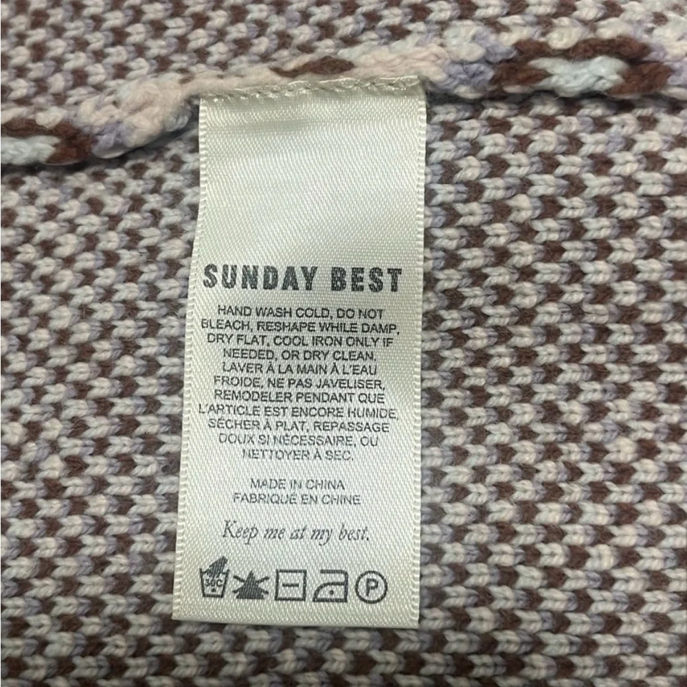 Aritzia Sunday Best Sun Deh Sweater Vest in Preston Colorway - Small - EUC